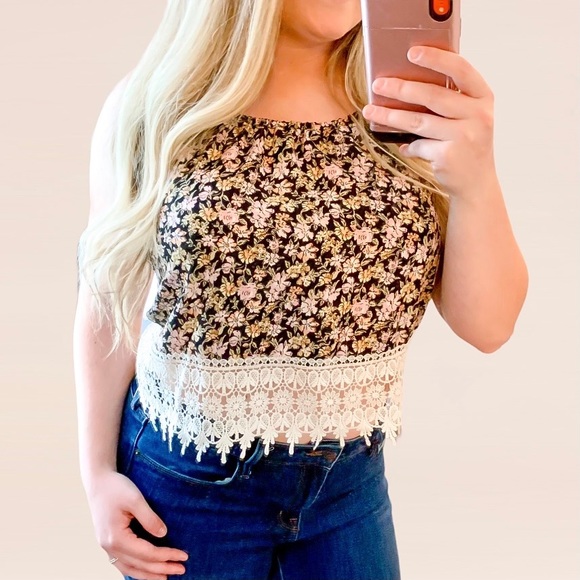 🎉HP🎉 L.A. Hearts • Pac Sun Crop Top - Picture 1 of 5